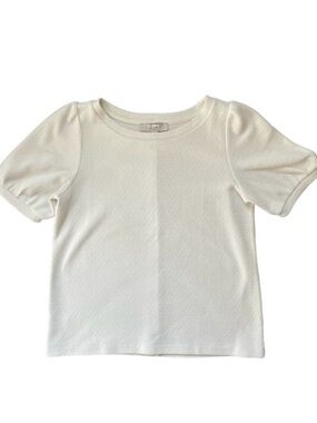 Loft Woman’s Cream Short Sleeve Top